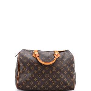 Louis Vuitton Speedy Handbag Canvas 30 #240031L14B